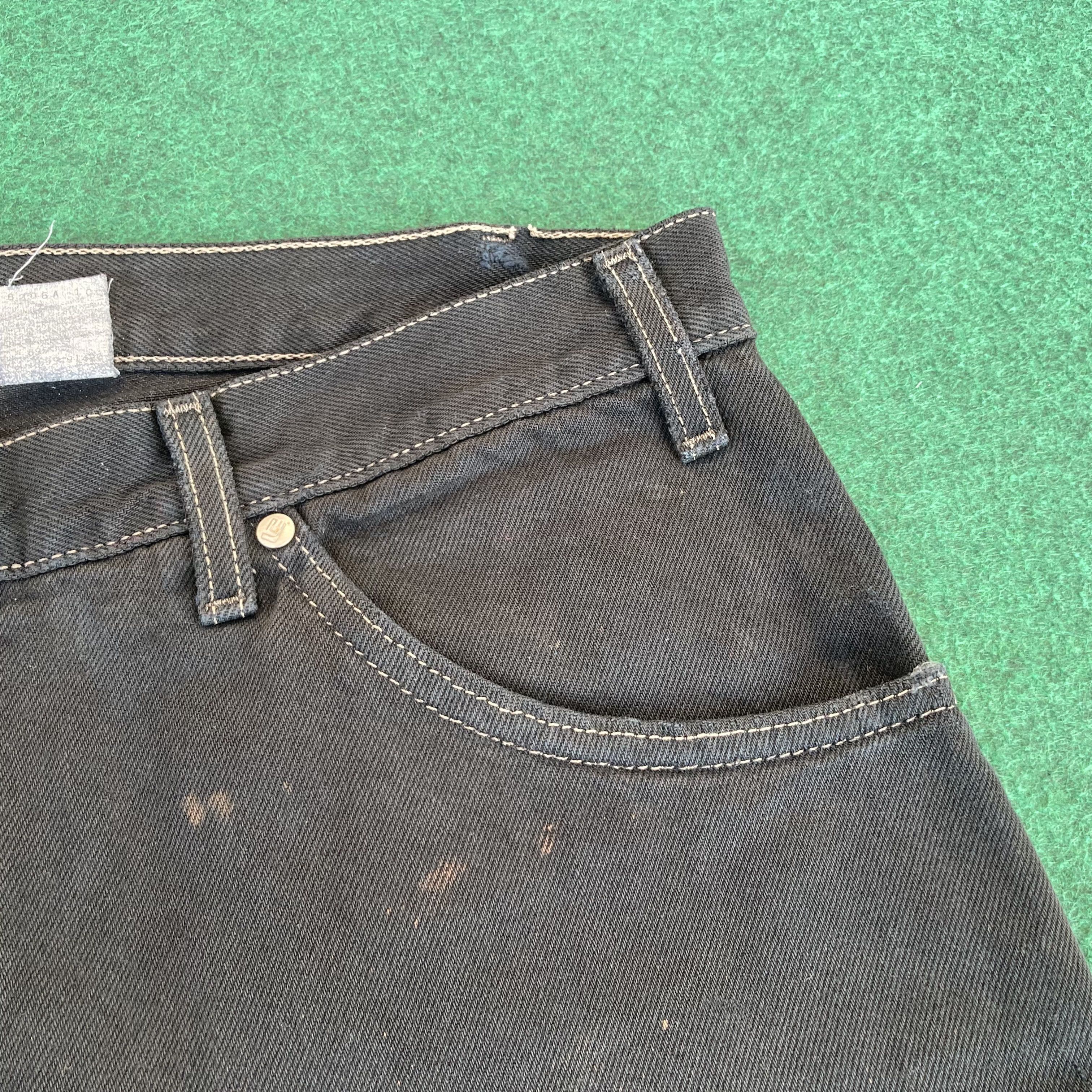 Levi's × Vintage Vtg Levis Baggy L2 Fit Short Jorts Distressed Ripped Jeans Size US 35 - 5 Thumbnail