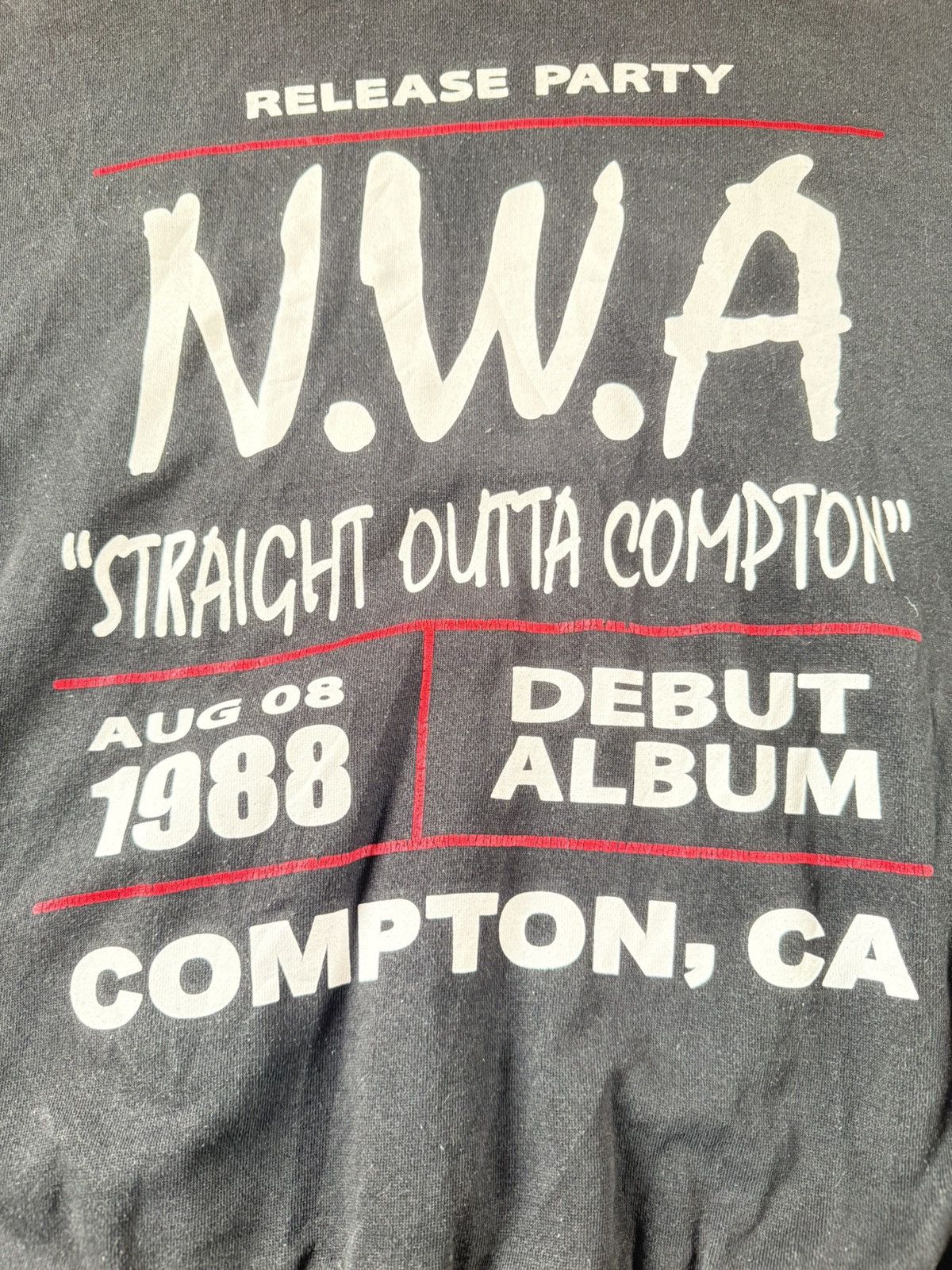 Rap Tees Vtg NWA hoodie Size US XXL / EU 58 / 5 - 5 Thumbnail