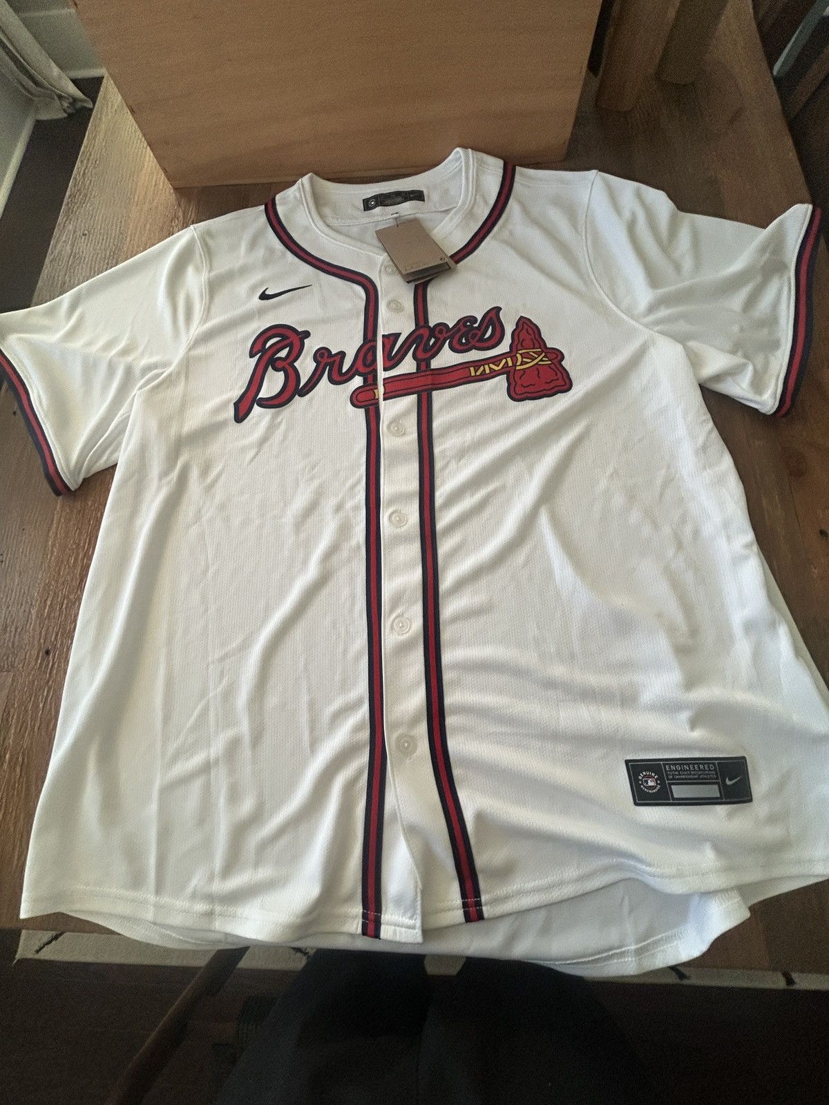 Nike Atlanta Braves Ozzie Albies Nike 2025 MLB Limited Jersey XXL Size US XXL / EU 58 / 5 - 1 Thumbnail