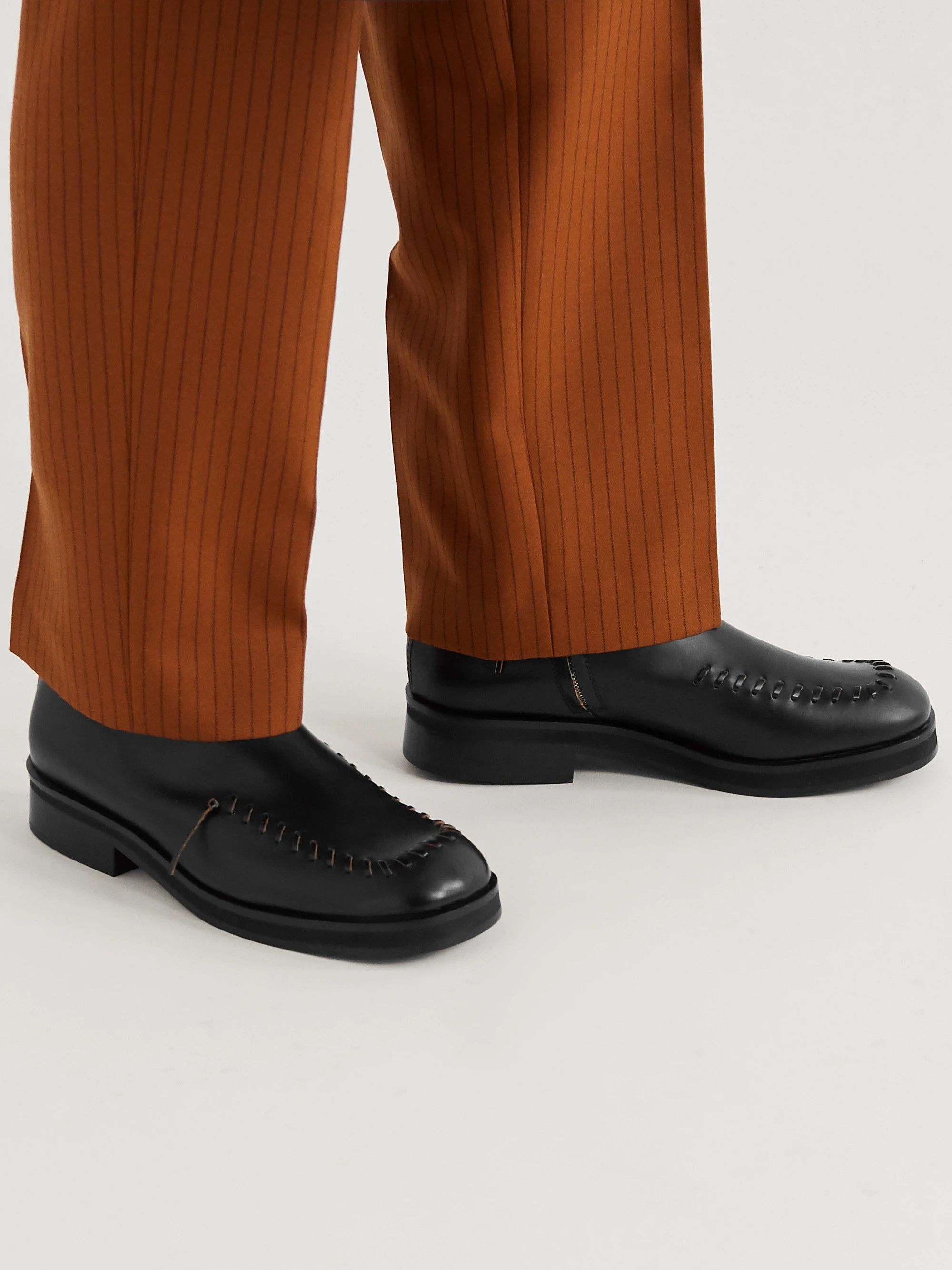 JW Anderson Zip-up Leather Square Toe Ankle Boots Size US 7 / EU 40 - 4 Thumbnail