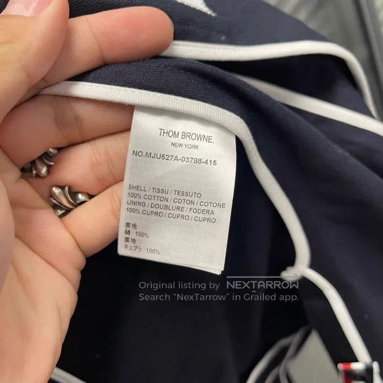 Thom Browne Thom Browne Double-Sleeve Gold Button Suit Jacket Size US S / EU 44-46 / 1 - 6 Thumbnail