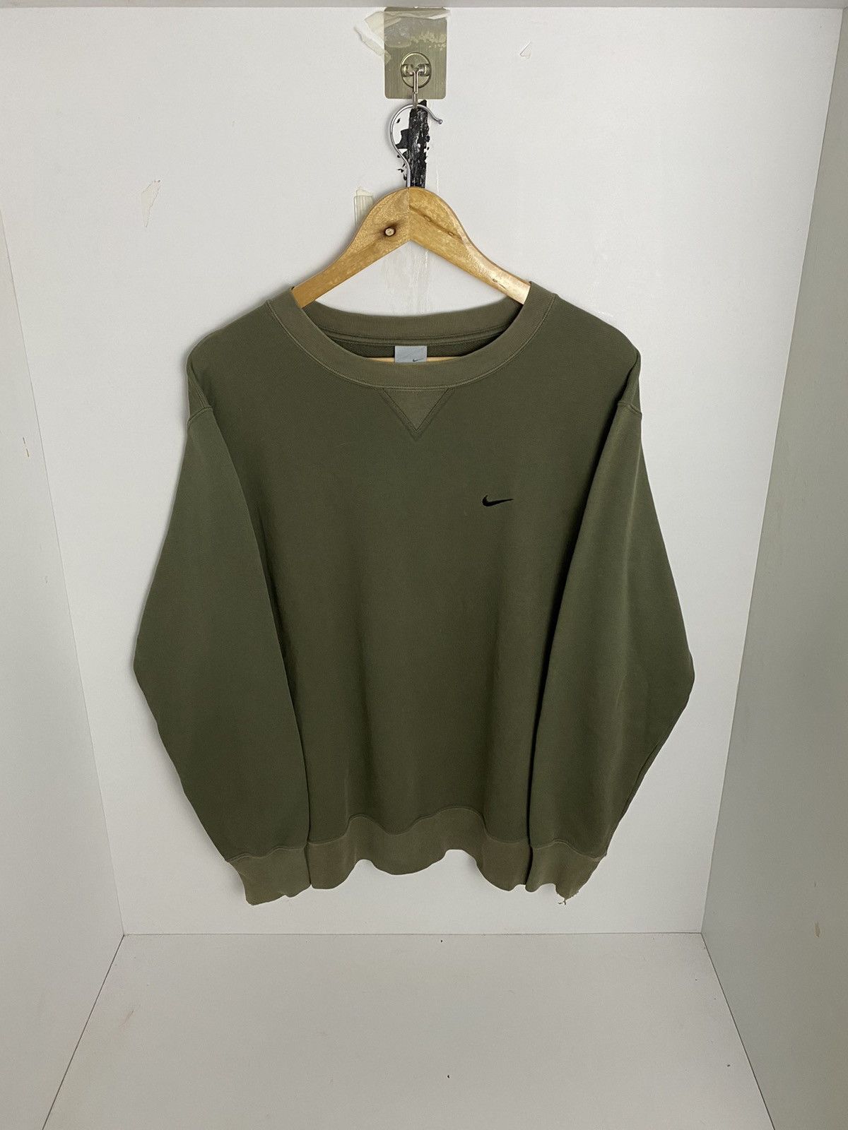 Nike RARE 🔥Vintage Y2K Nike Small Swoosh Sweatshirt Size US S / EU 44-46 / 1 - 2 Thumbnail