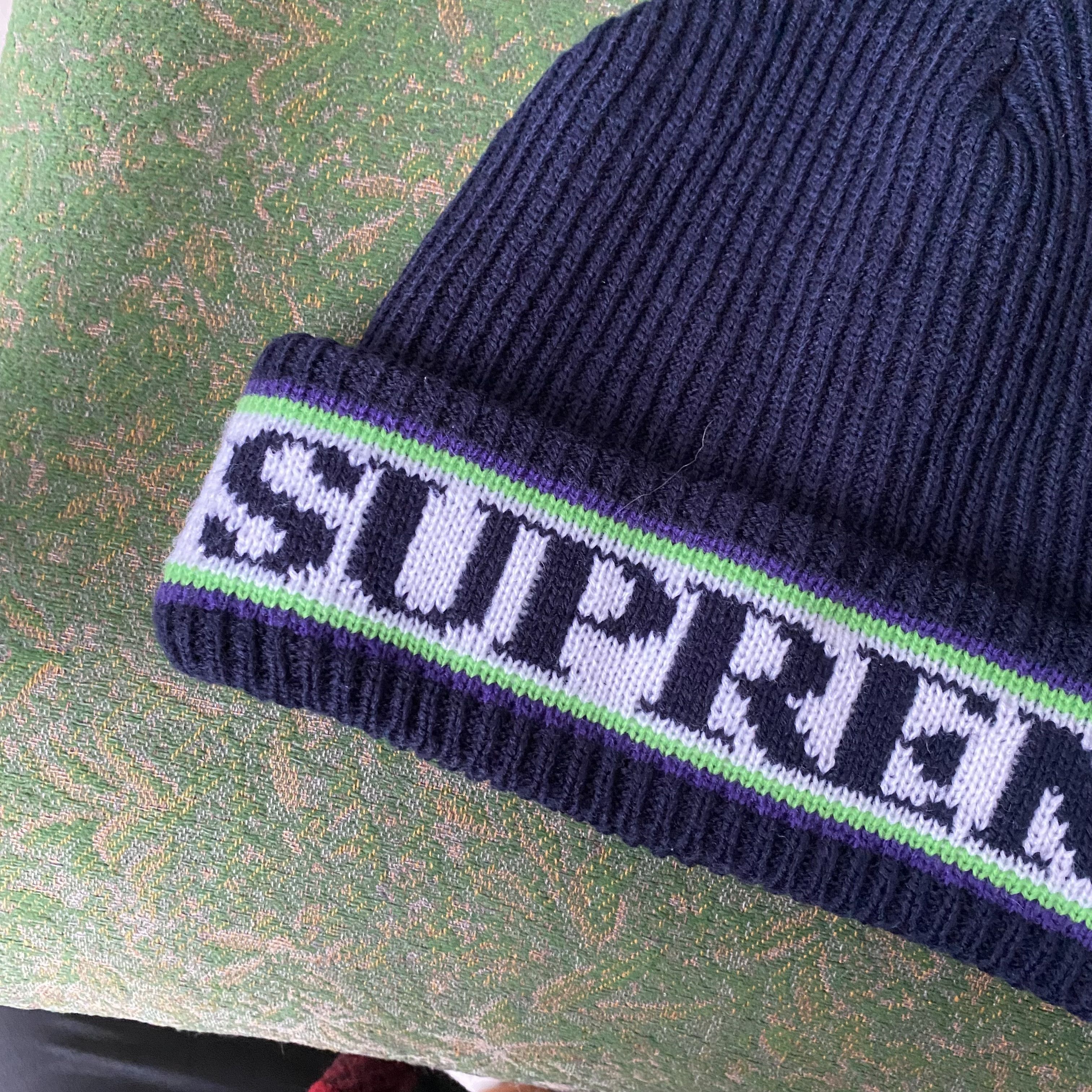 Supreme Supreme Cuff Logo Beanie Hat winter FW 18 Size ONE SIZE - 2 Thumbnail