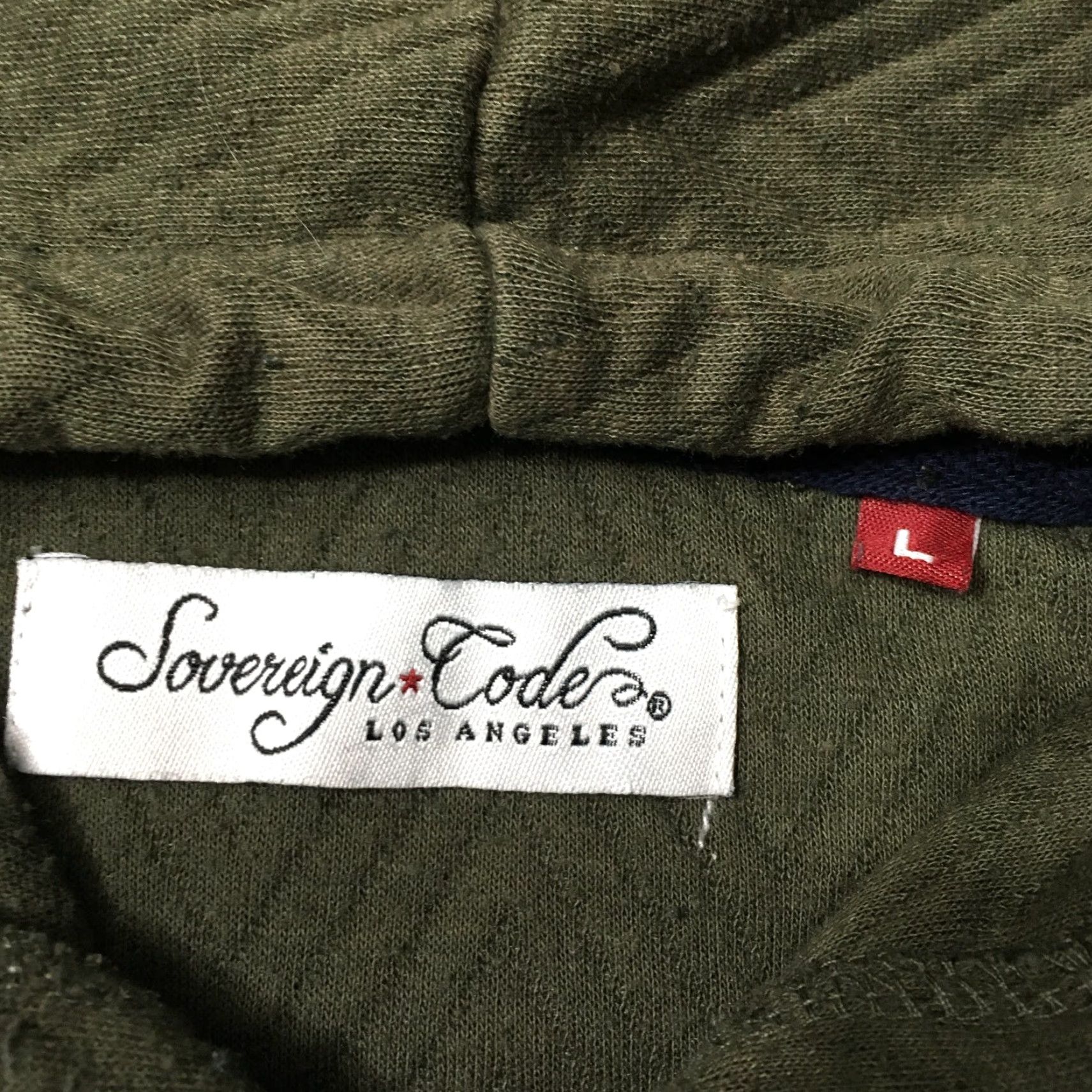 Sovereign Code Sovereign Code Full Zip Hoodie L Green Hooded with Pocket Mens Size US L / EU 52-54 / 3 - 3 Thumbnail