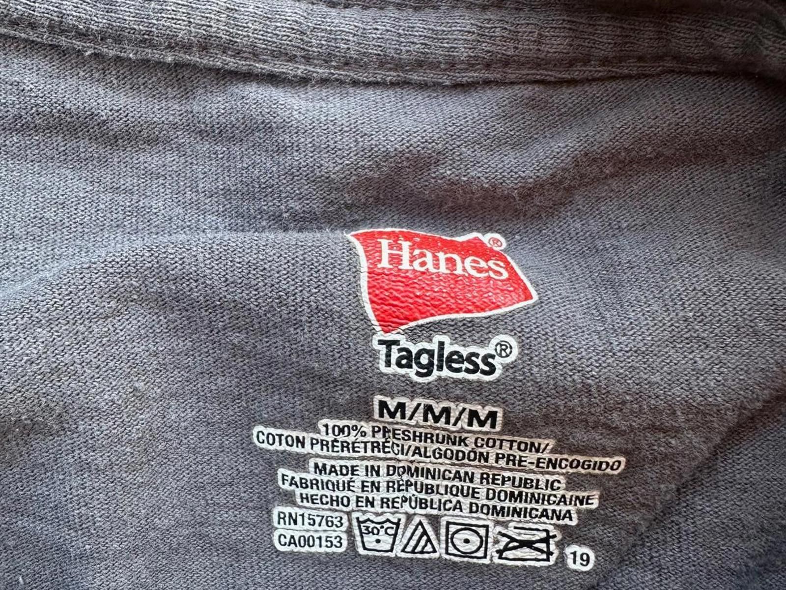 Hanes Vintage Style Possum Graphic Tee – Dark Gray Punk Streetwear Size US M / EU 48-50 / 2 - 2 Thumbnail