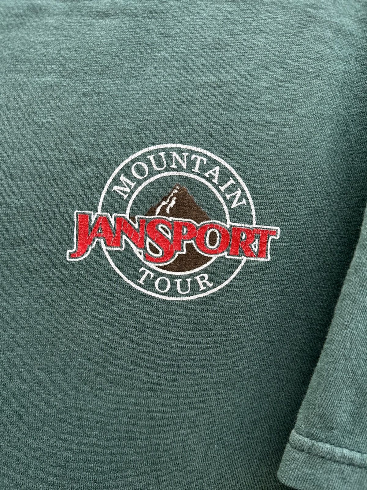 Jansport Vintage 90s JanSport Mountain Tour Faded Tee Size US M / EU 48-50 / 2 - 4 Thumbnail