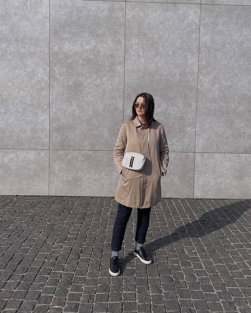 A.P.C. Women’s APC Rue de Fleurus Paris Beige Trench Coat Jacket Size M / US 6-8 / IT 42-44 - 3 Thumbnail