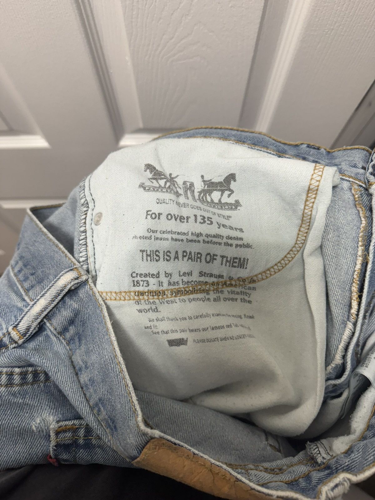 Levi's × Levi's Vintage Clothing Levis Levi's Vintage Light Wash 501 Faded 34x32 Size US 34 / EU 50 - 7 Thumbnail