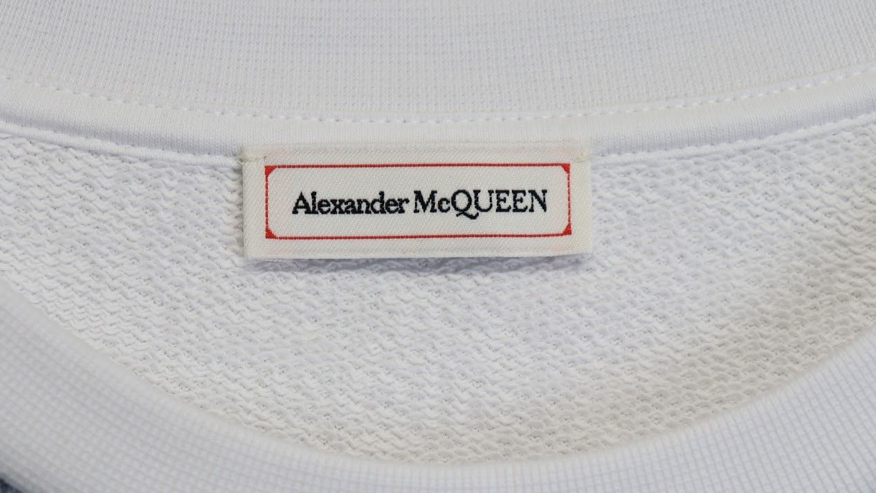 Alexander McQueen o1rshd1 ***Defect / Sweatshirt in Blue and White Size US M / EU 48-50 / 2 - 7 Thumbnail