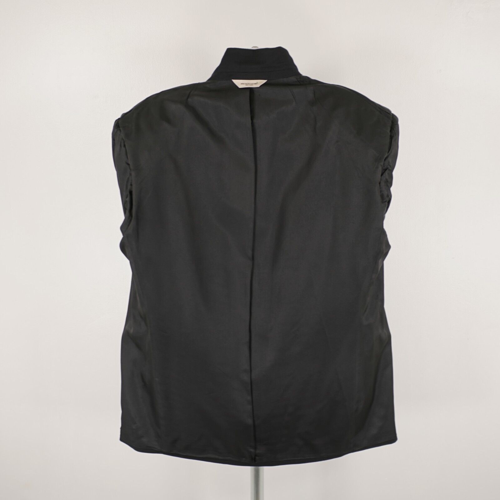 Pronto Uomo Pronto Uomo Thick Textured Worsted Wool Black 3 Gold Button Size 48L - 14 Thumbnail