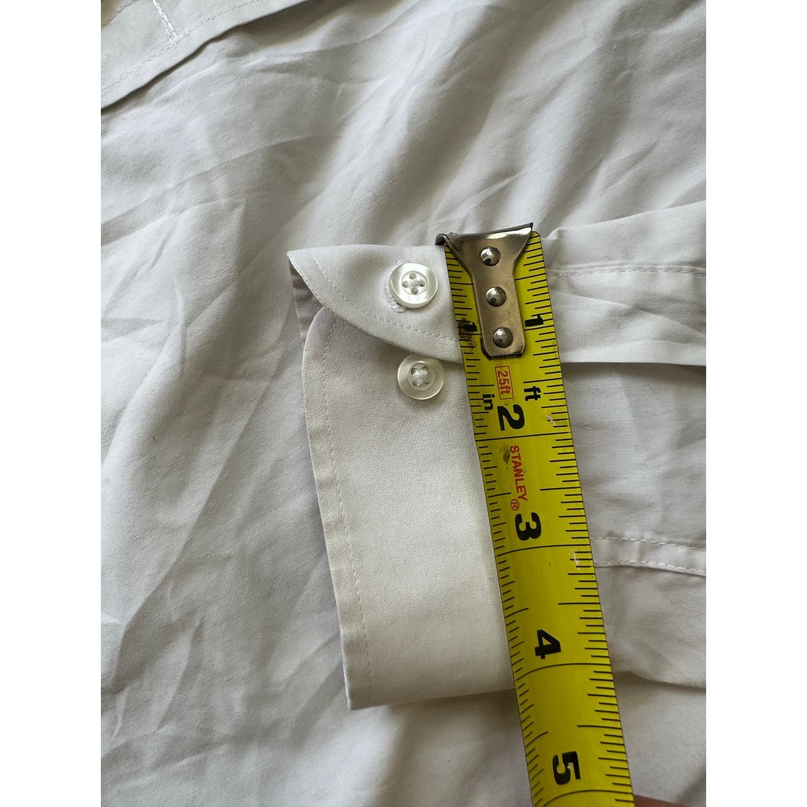 Brooks Brook Taverner Men's White Dress Shirt 15.5 39/40 Button Up Size US M / EU 48-50 / 2 - 5 Thumbnail