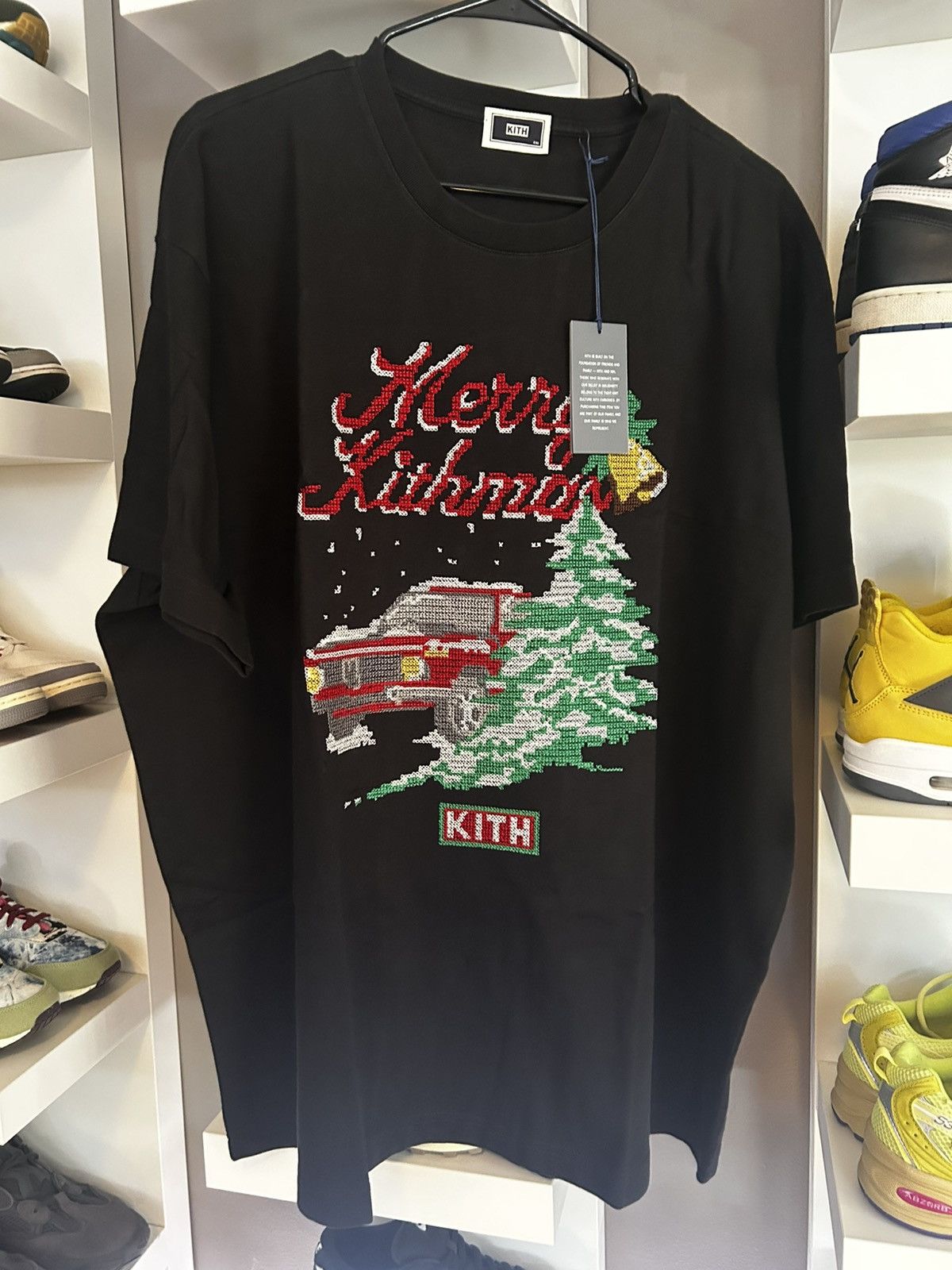 Kith Kith Kithmas Needlepoint T Shirt Black Size XXL Size US XXL / EU 58 / 5 - 1 Thumbnail