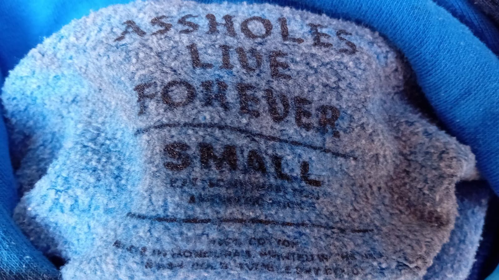 Other A**holes Live Forever Tye Dye Rats Get Fat Hoodie sz S Size US S / EU 44-46 / 1 - 6 Thumbnail