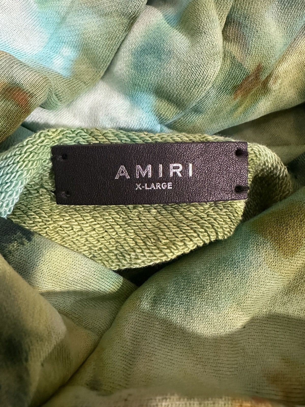 Amiri AMIRI GREEN TIE DYE BONES HOODIE Size US XL / EU 56 / 4 - 4 Thumbnail