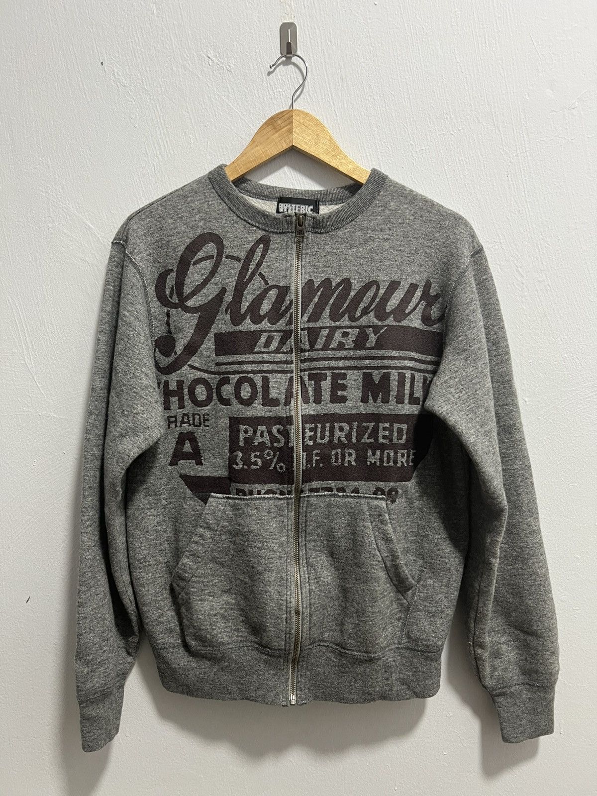 Hysteric Glamour Hysteric Glamour Graphic Zip-Up Sweatshirt Chocolate Milk Size US M / EU 48-50 / 2 - 1 Thumbnail