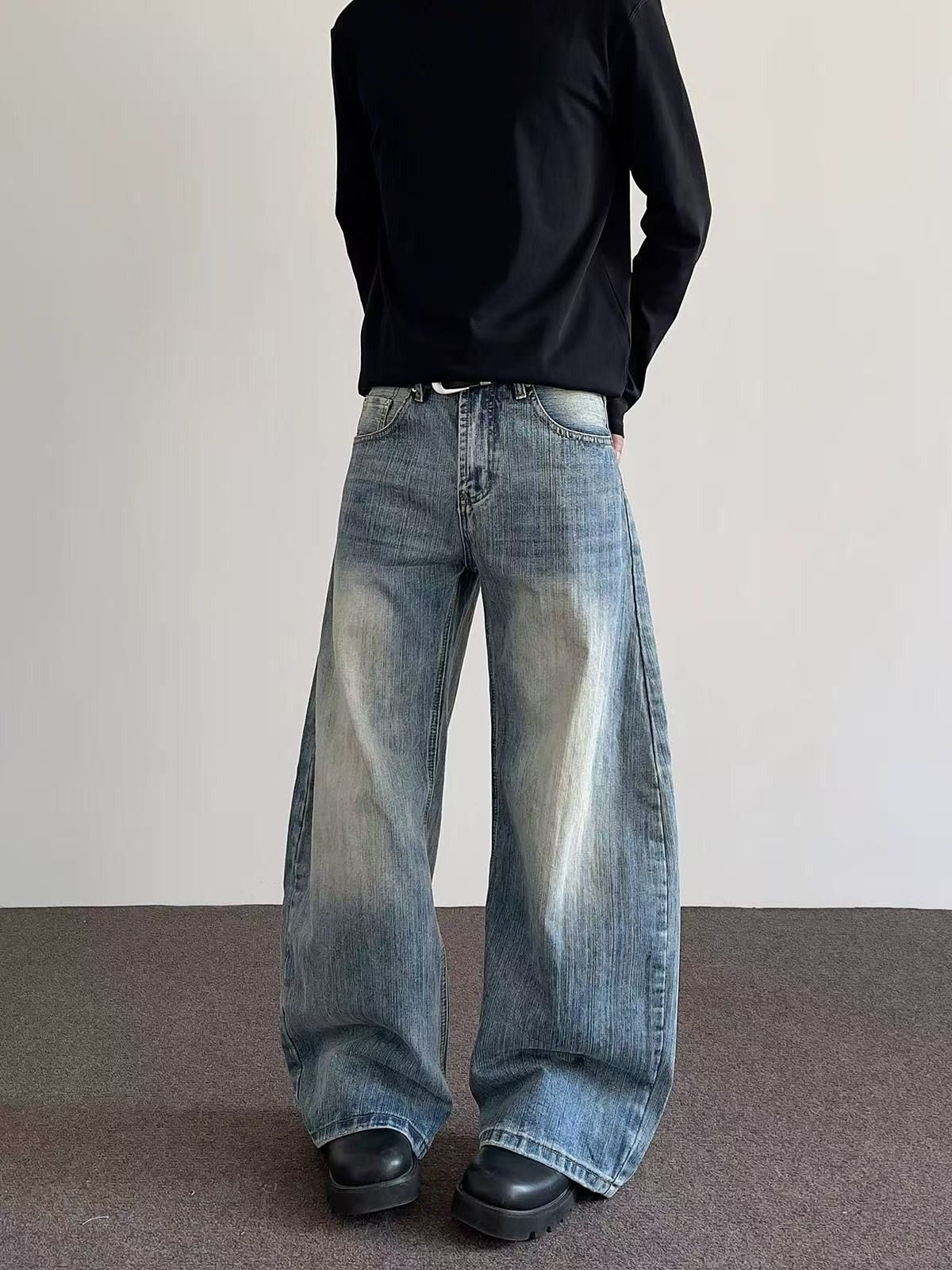 Japanese Brand American high street cleanfit distressed flared jeans Size US 32 / EU 48 - 4 Thumbnail