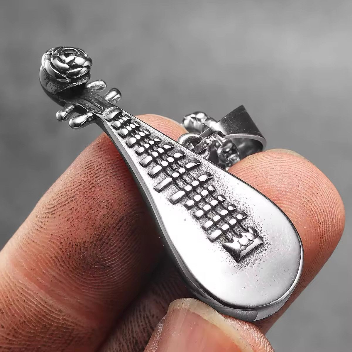 Jewelry Lute Stainless Pendant Necklace Size ONE SIZE - 3 Thumbnail