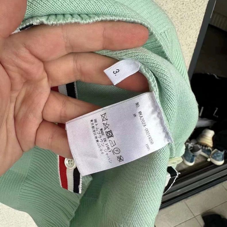 Thom Browne Thom Browne Green knitted sweater Size US L / EU 52-54 / 3 - 4 Thumbnail