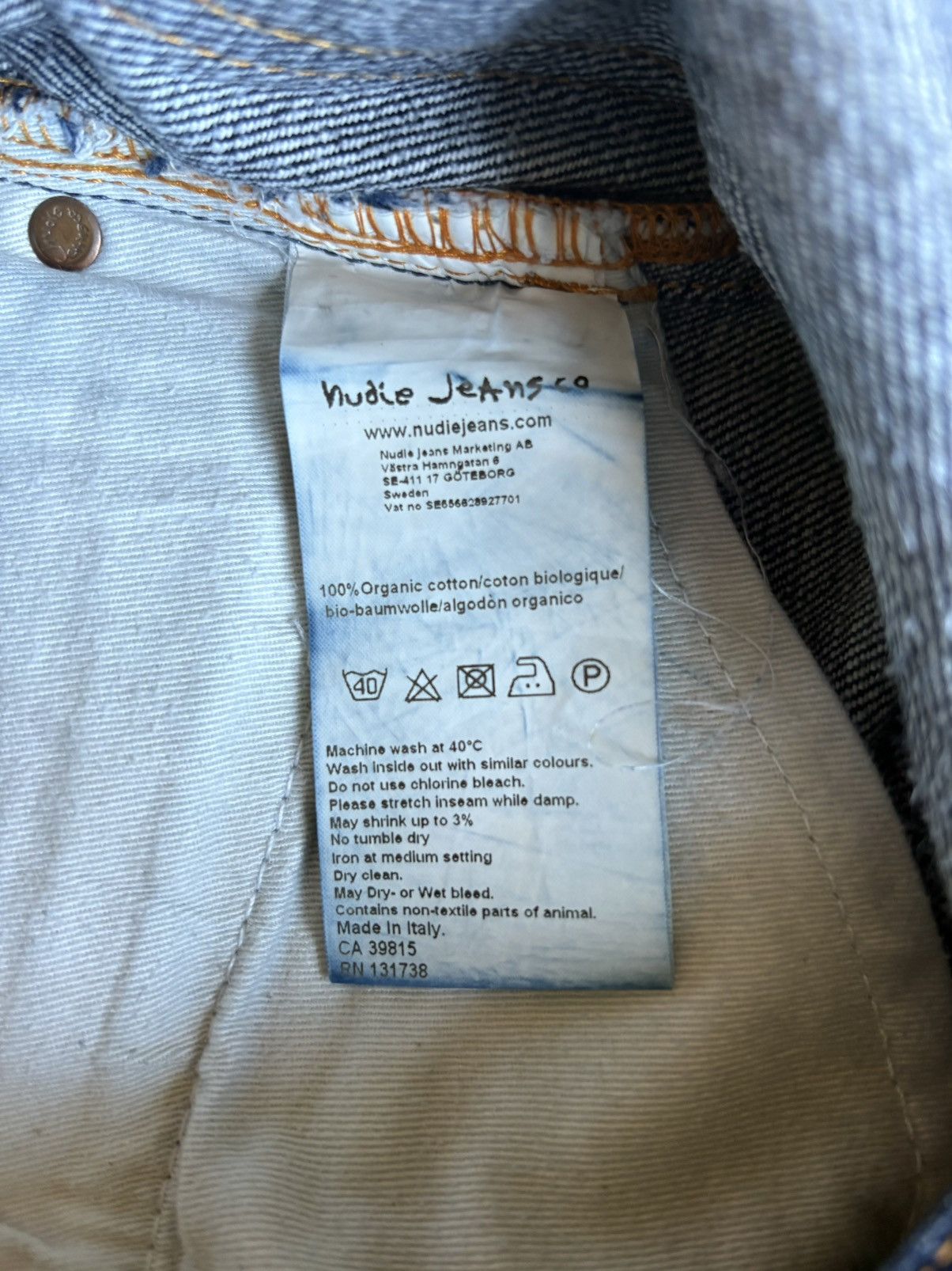 Nudie Jeans Nudie Jeans Straight Alf Denim Dry Heavy Size US 31 - 12 Thumbnail