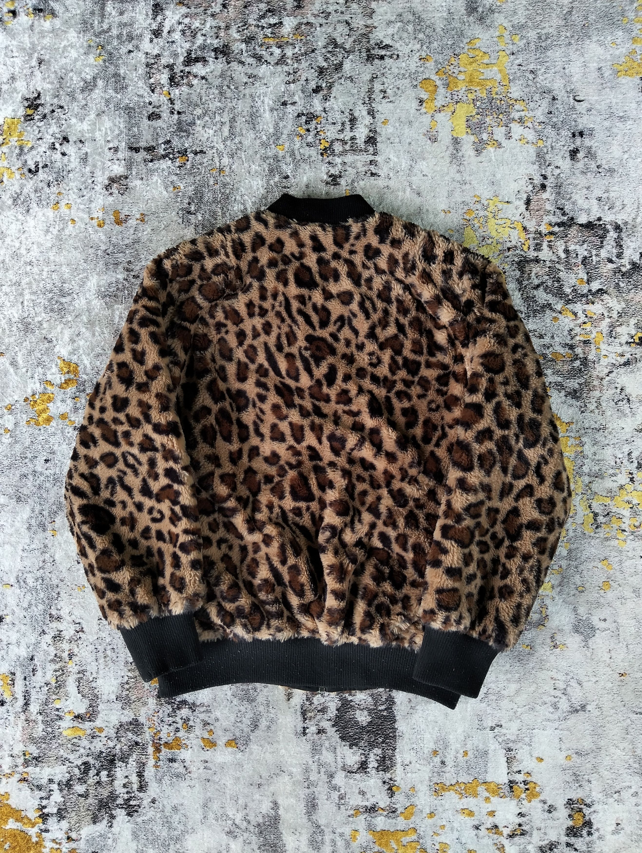 If Six Was Nine Japanese One Way Leopard Reversible Bomber Jacket Size US M / EU 48-50 / 2 - 5 Thumbnail