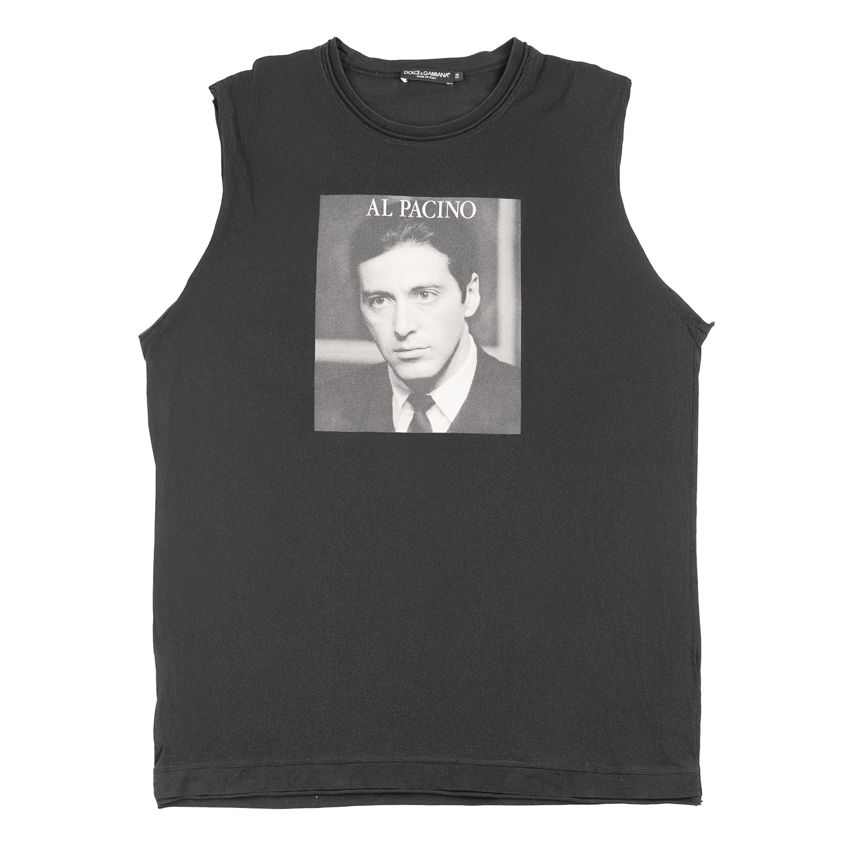 Just Cavalli Dolce & Gabbana Al Pacino Distressed Black Tank Top Size US XL / EU 56 / 4 - 1 Thumbnail