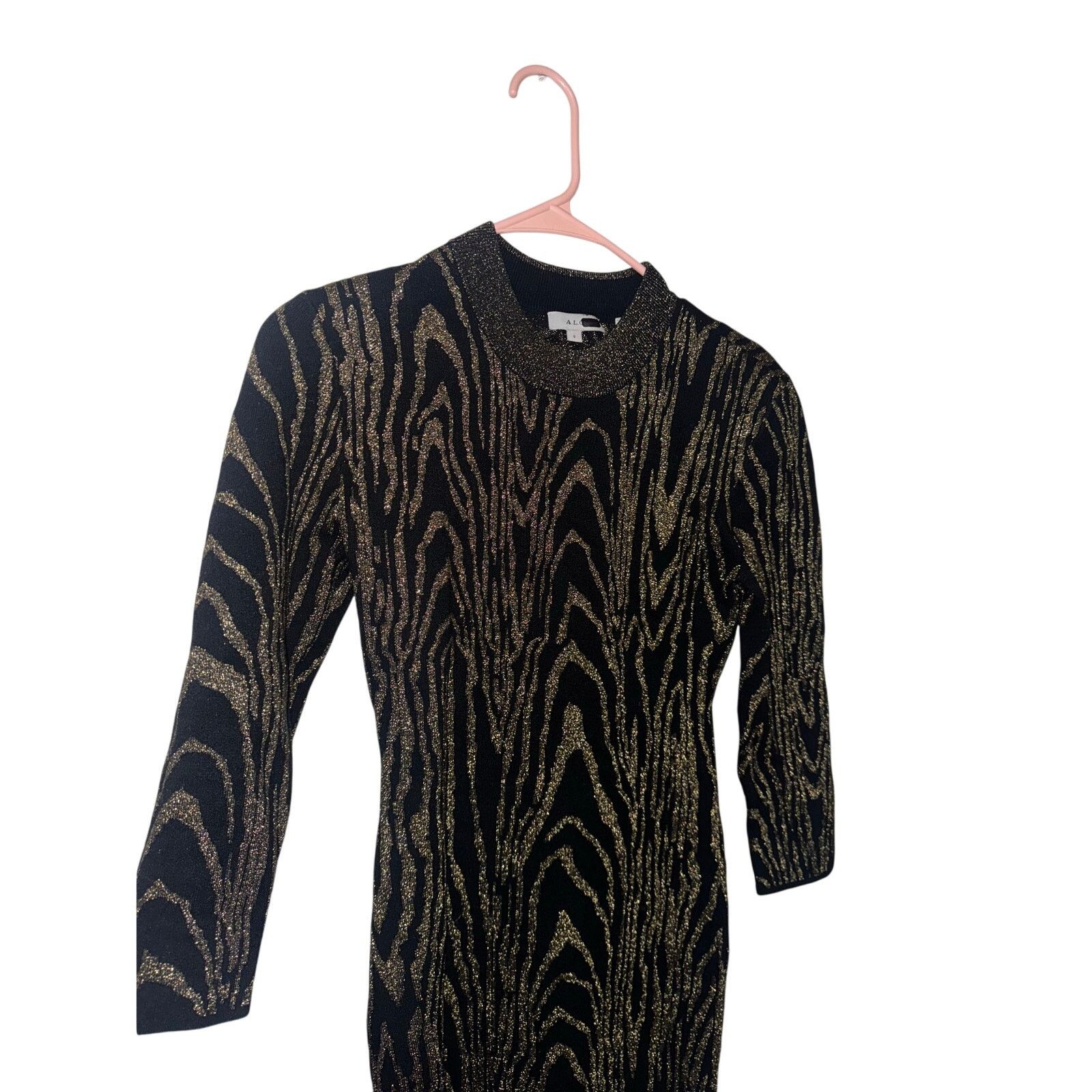 A.L.C. A.L.C. Ziggy Mini Dress - Metallic Woodgrain - Size Small Size S / US 4 / IT 40 - 4 Thumbnail