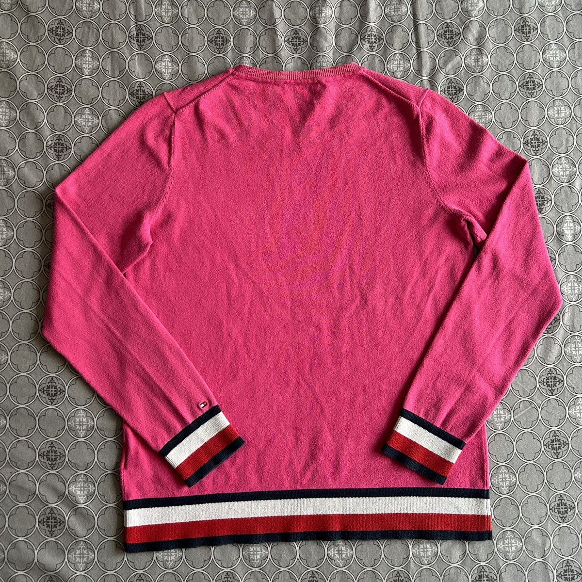 Tommy Hilfiger Tommy Hilfigher Sweatshirt Pima Cotton Pink Size S / US 4 / IT 40 - 12 Thumbnail