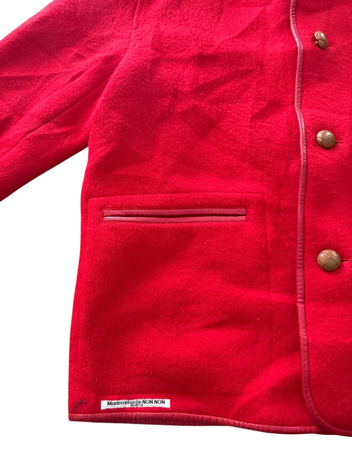Mademoiselle Non Non Mademoiselle Non Non Jacket Leather Trim Issey Miyake Size L / US 10 / IT 46 - 6 Thumbnail