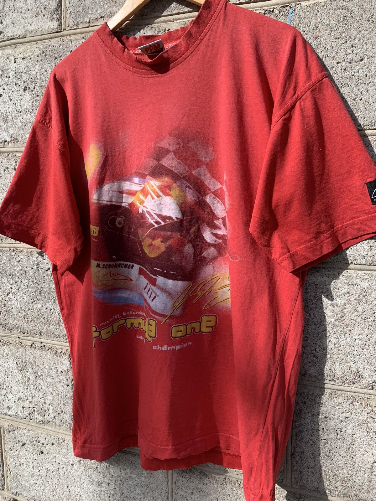Ferrari × Formula 1 Vintage F1 Michael Schumacher Racing T-shirt Size US XL / EU 56 / 4 - 2 Thumbnail