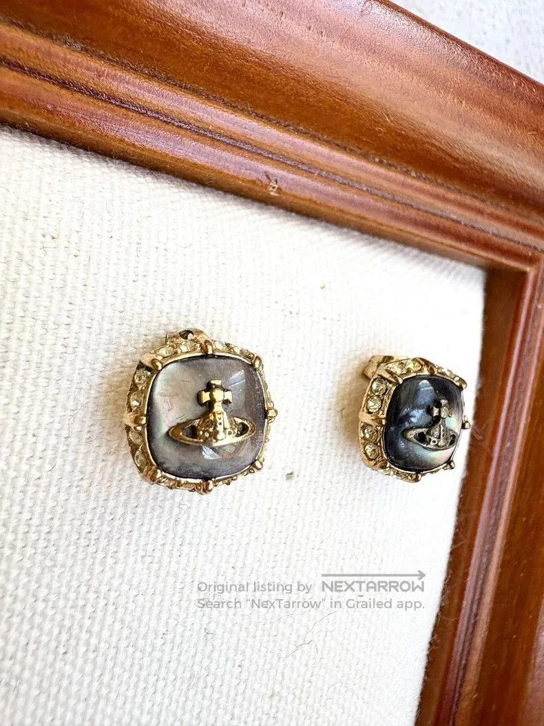 Vivienne Westwood Vivienne Westwood Vintage Moonstone Earrings. Size ONE SIZE - 4 Thumbnail