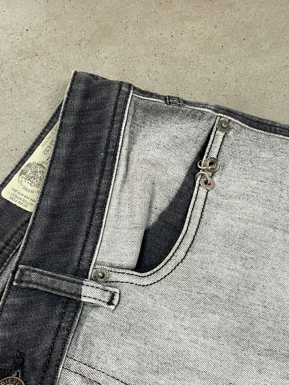 Diesel Diesel Jeans Black/White Denim Size US 32 / EU 48 - 8 Thumbnail