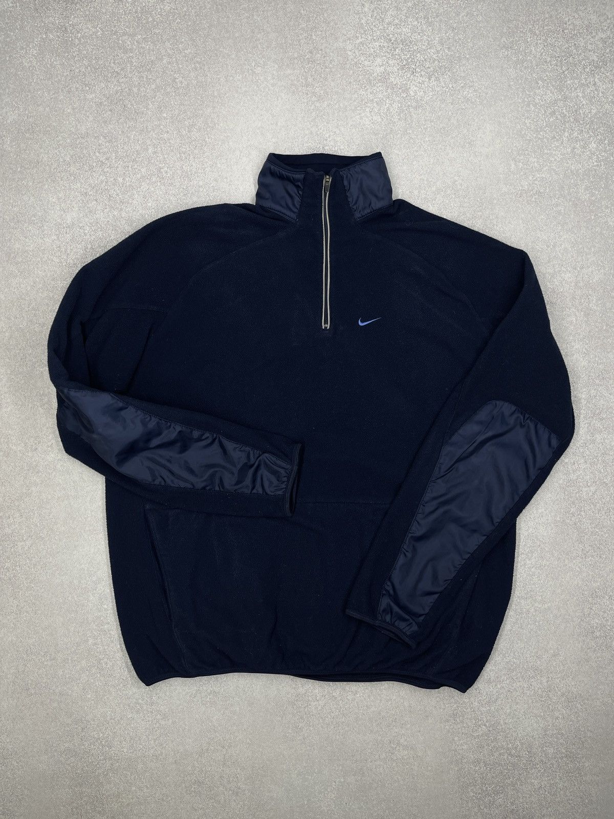 Nike Vintage Nike Half Zip 1/4 Fleece Jacket Navy Y2K ACG TN Size US XL / EU 56 / 4 - 2 Thumbnail