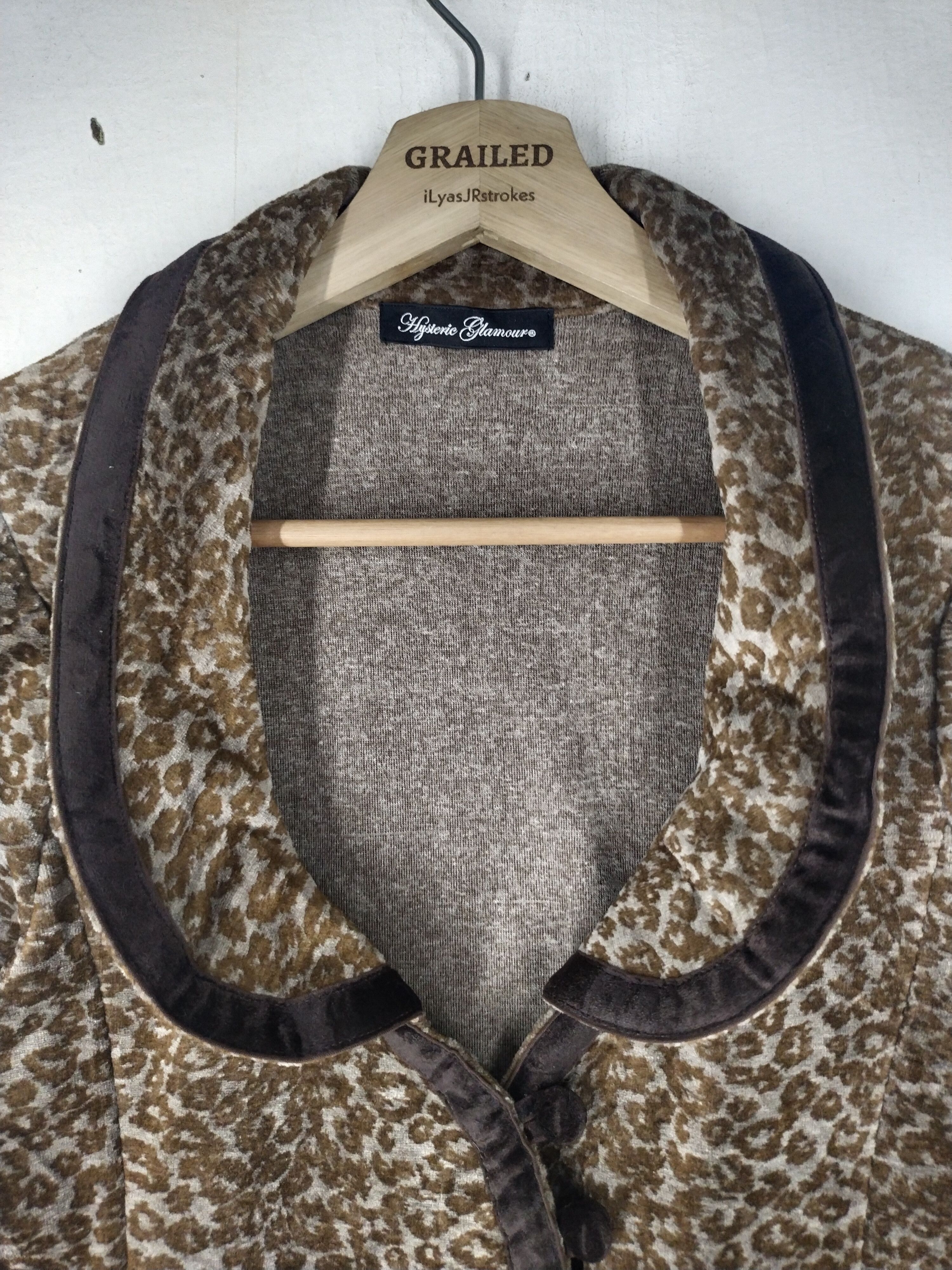 Hysteric Glamour Hysteric Vtg Tiger Dress Jacket Star Acrylic BRW Leopard Size S / US 4 / IT 40 - 6 Thumbnail