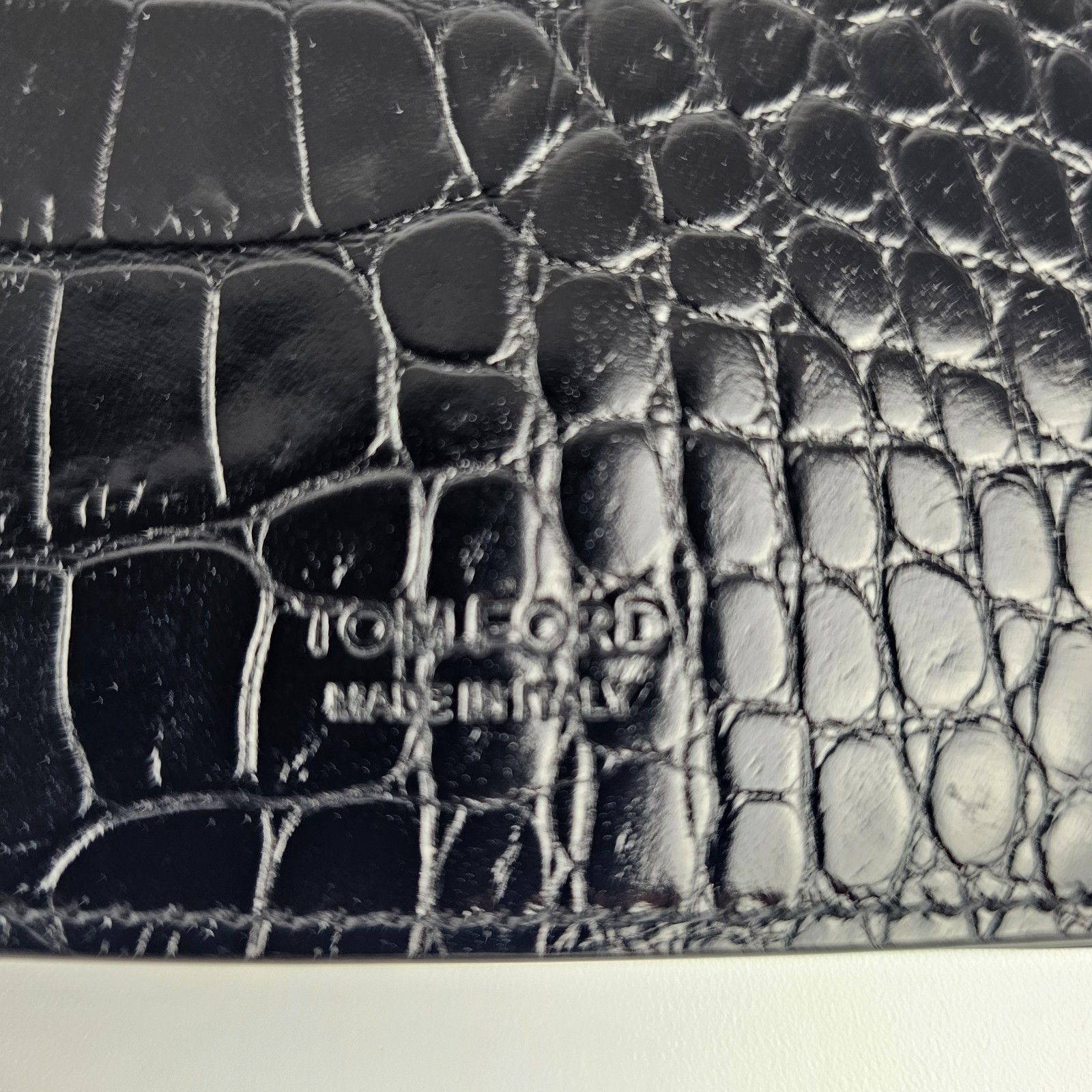 Tom Ford TOM FORD Black Embossed Leather Wallet New & Authentic Size ONE SIZE - 5 Thumbnail