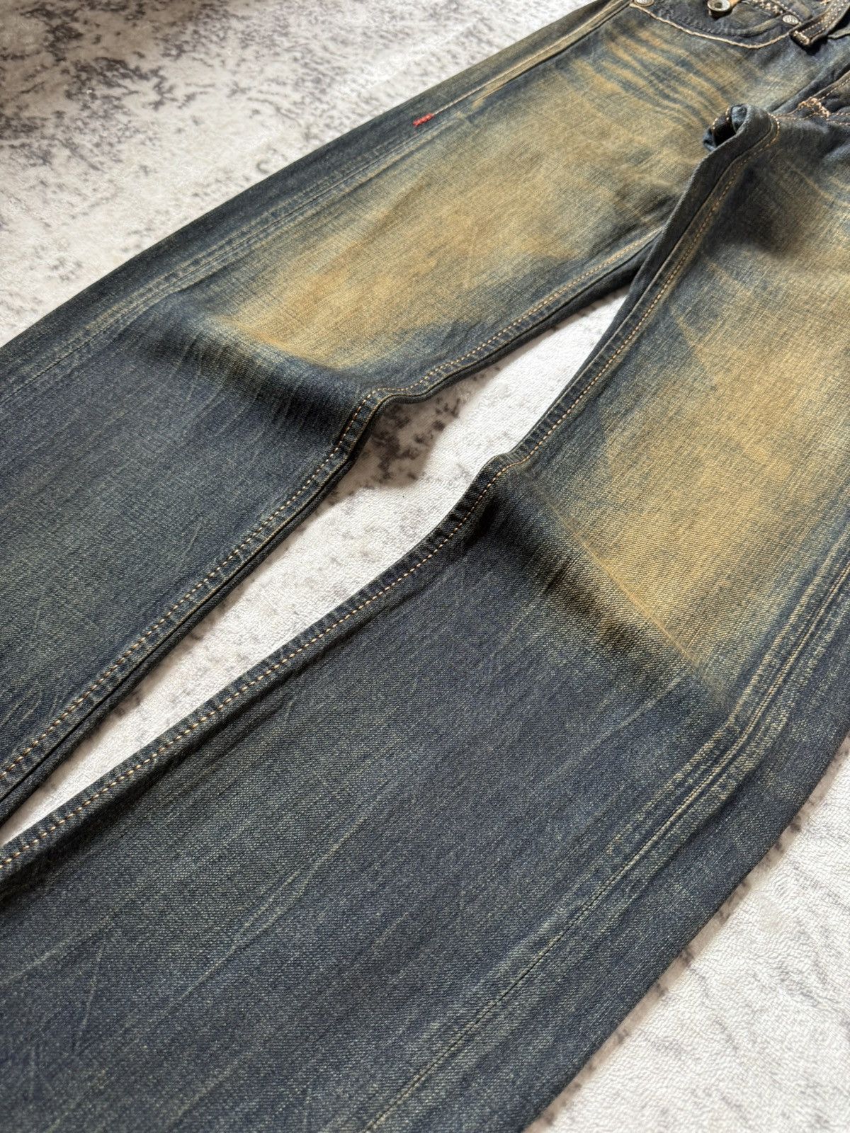 If Six Was Nine Edwin 515 Heavy Mud Washed Over stitch Flared Jeans Size US 28 / EU 44 - 6 Thumbnail