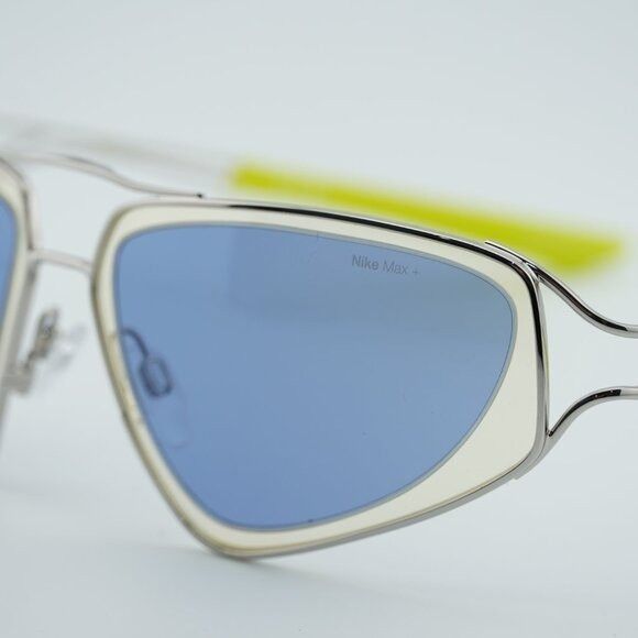 Nike NIKE VEIL EV24048 041 Sunglasses Silver Geometric Frame Size ONE SIZE - 2 Thumbnail