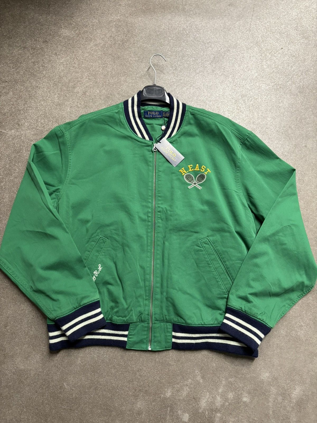 Polo Ralph Lauren Green Tennis Club Bomber Jacket Ralph Lauren Men’s XXL New Size US XXL / EU 58 / 5 - 2 Thumbnail