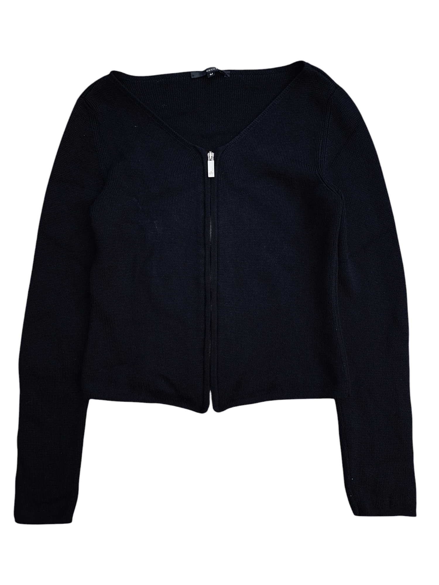 Gucci A/W 1998 wool zip cardigan Size M / US 6-8 / IT 42-44 - 1 Thumbnail