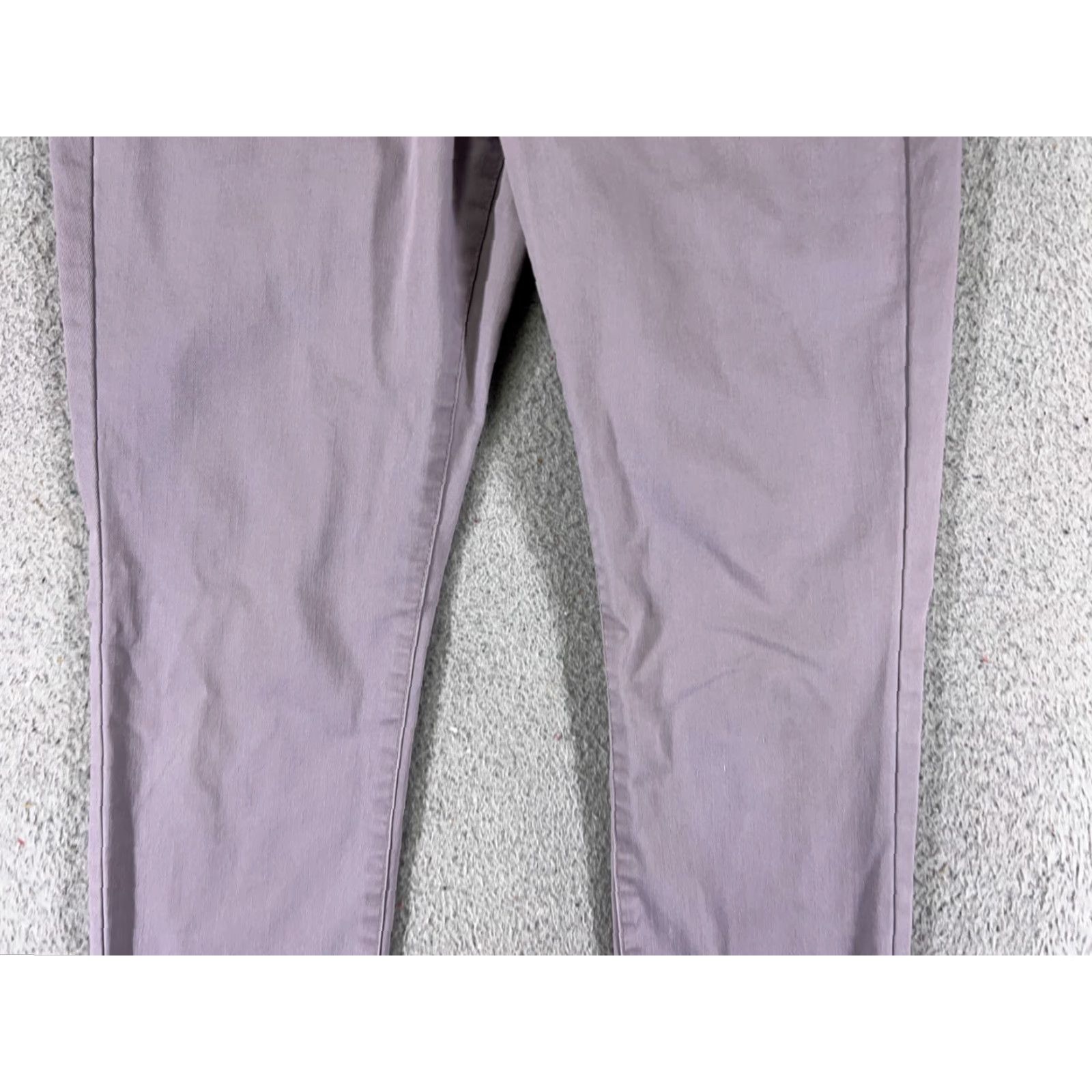 Vintage Refuge Jeans Womens 6 Purple Denim Skinny Low Rise 27x27 Cotton Blend 5-Pocket Embroidered Stretch Size 28" / US 6 / IT 42 - 3 Thumbnail