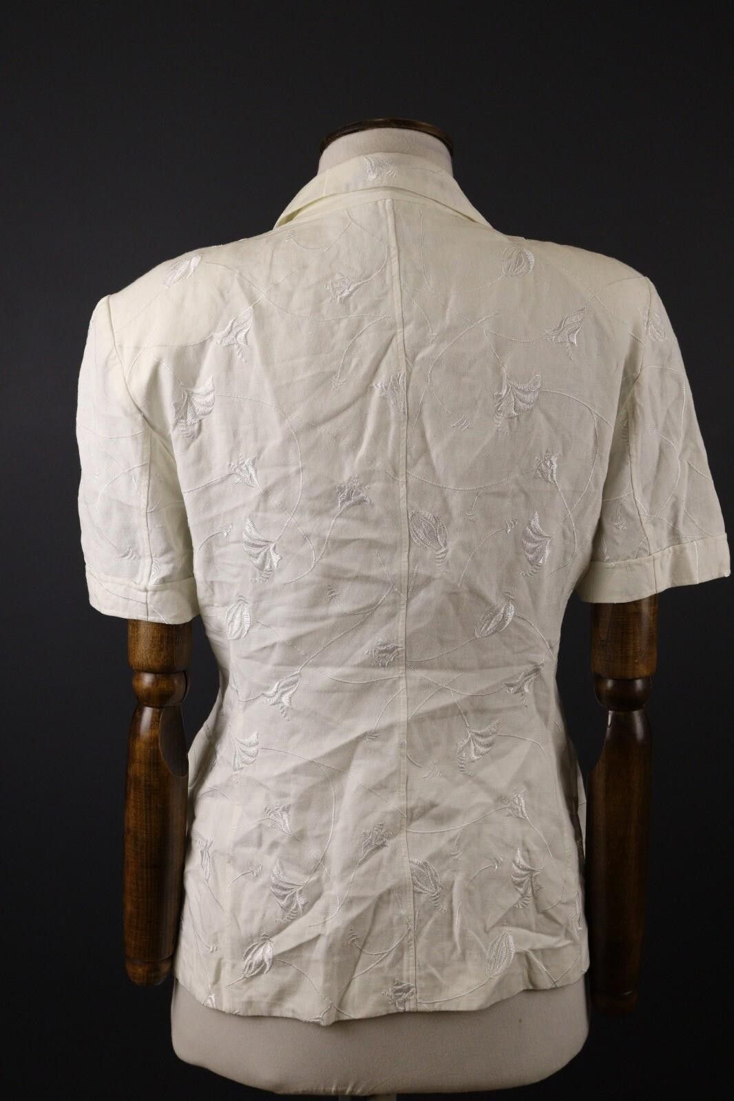 Polo Ralph Lauren Laurel by Escada Linen Floral Blouse Shirt Size 38 Size M / US 6-8 / IT 42-44 - 6 Thumbnail