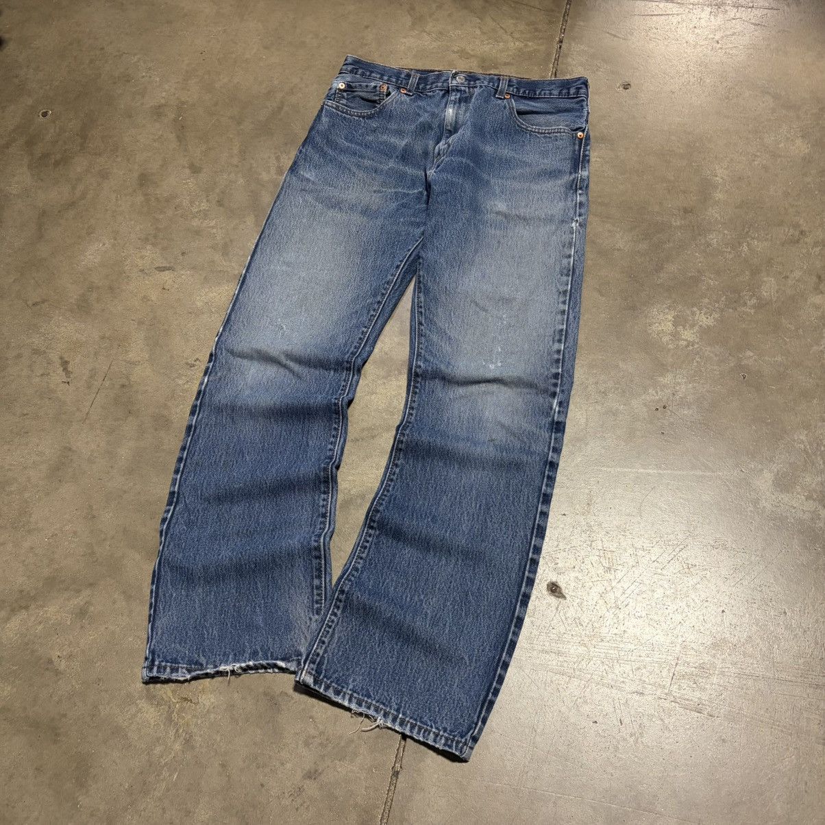 Levi's Vintage 517 Boot Cut Denim Jeans Faded Distressed Grunge Size US 34 / EU 50 - 2 Thumbnail