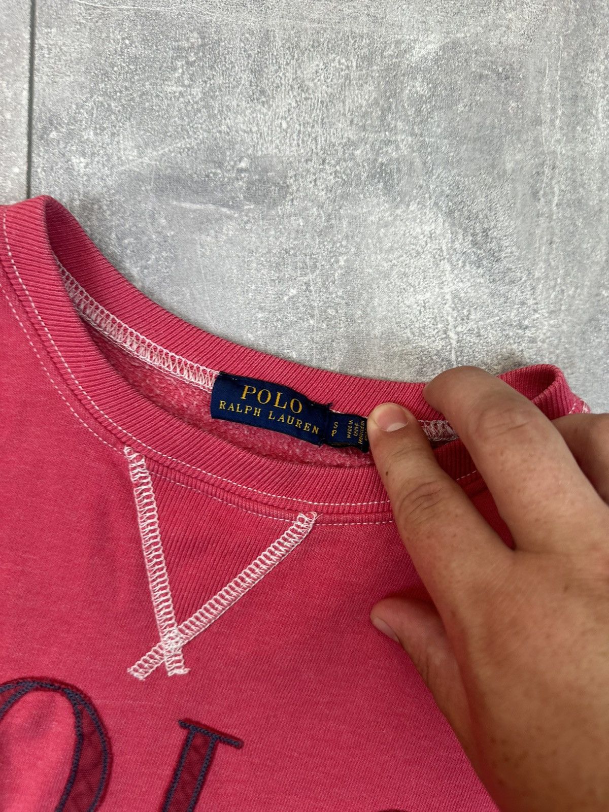 Polo Ralph Lauren Womens Polo Ralph Lauren Vintage Pink Sweatshit Size S / US 4 / IT 40 - 6 Thumbnail
