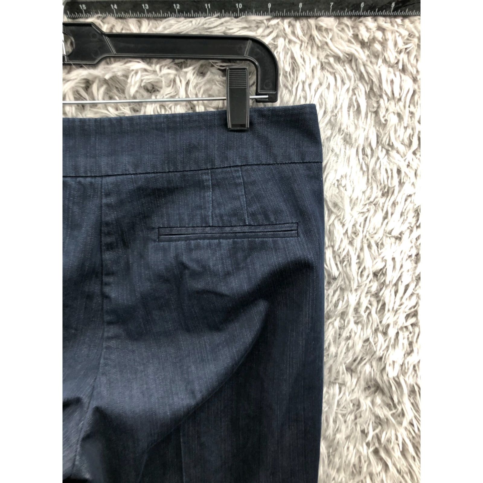 Vintage New York & Company Straight Pants Womens 8 Tall Mid Rise Dark Wash Blue Size 30" / US 8 / IT 44 - 6 Thumbnail