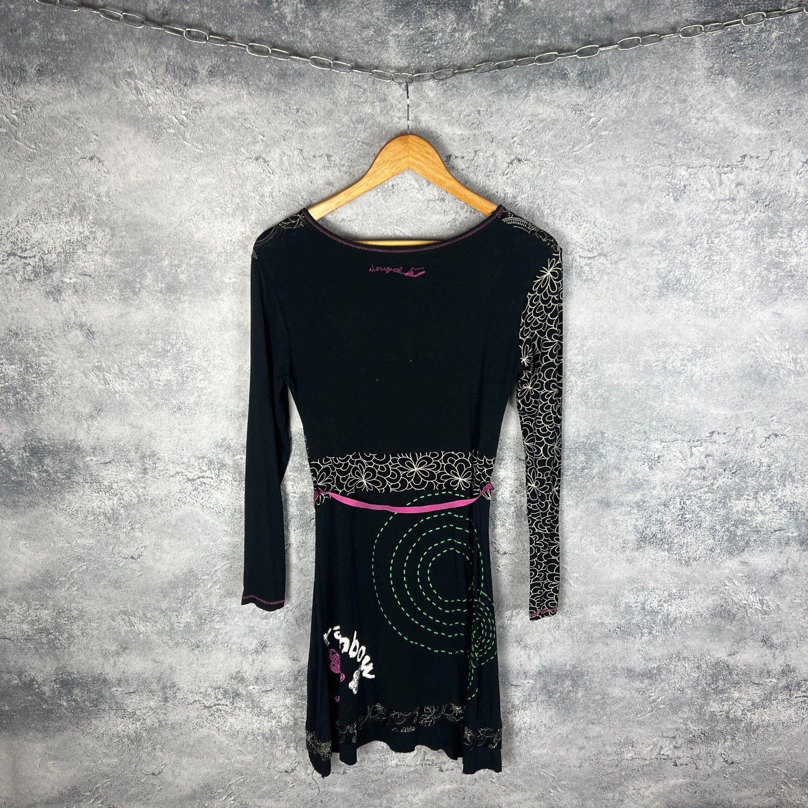 Desigual Desigual Dress Women's Size L Multicolor Long Sleeve ` Size L / US 10 / IT 46 - 7 Thumbnail