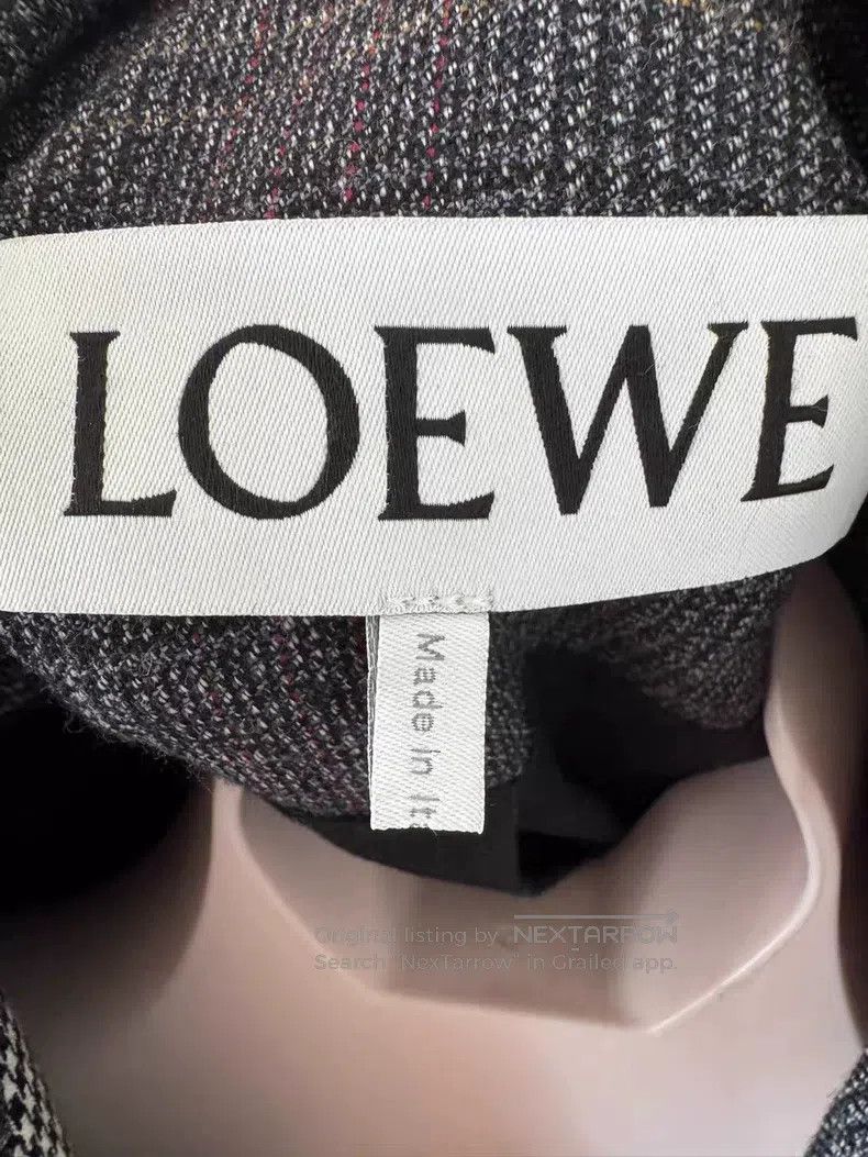 Loewe Loewe Houndstooth Asymmetrical Color Block Windbreaker Hoo Size US M / EU 48-50 / 2 - 3 Thumbnail