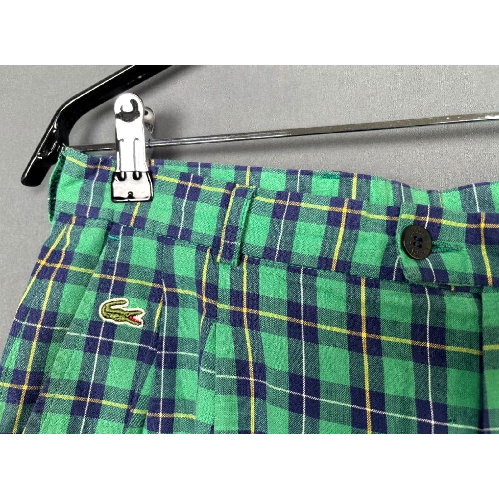 Lacoste Lacoste Chemise Mens Pants Size 42 Green Plaid Cotton Stretch Straight Leg Size US 42 / EU 58 - 7 Thumbnail