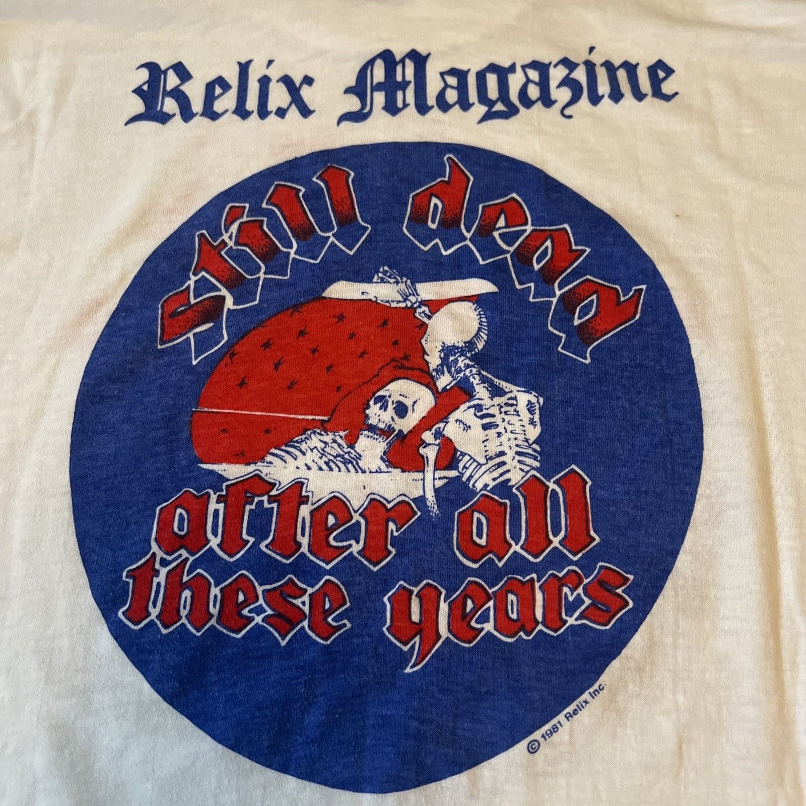 Grateful Dead VINTAGE 70s GRATEFUL DEAD T-SHIRT SHAKEDOWN STREET RELIX MAG Size US M / EU 48-50 / 2 - 12 Thumbnail