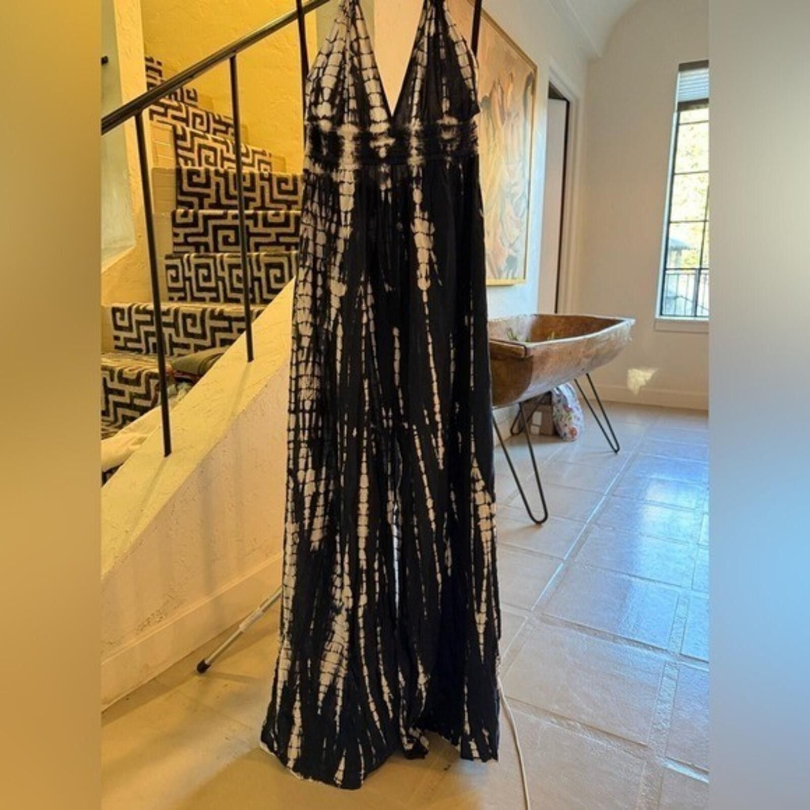 Other SoCal Nectar Clothing Blue White Tie Dye Halter Maxi Dress S Size S / US 4 / IT 40 - 9 Thumbnail