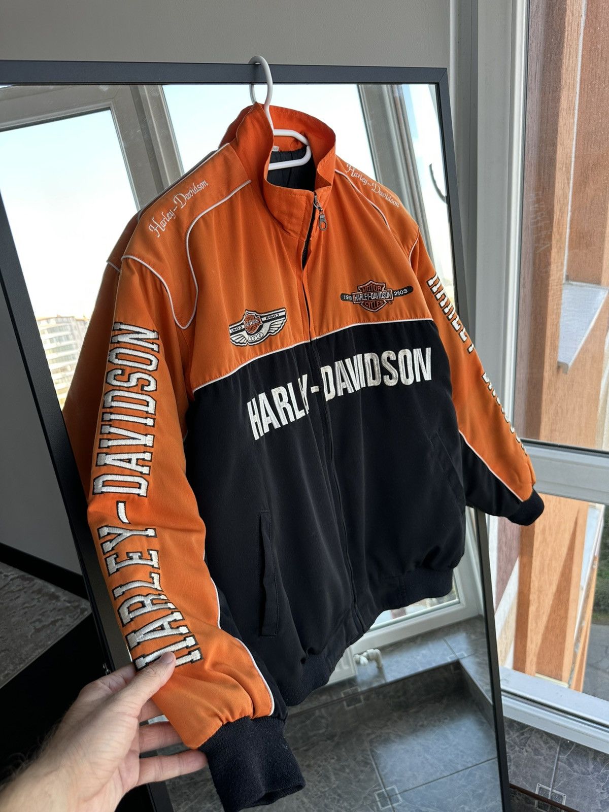 Harley Davidson Vintage Harley-Davidson Moto Racing Mens Jacket Size US M / EU 48-50 / 2 - 3 Thumbnail