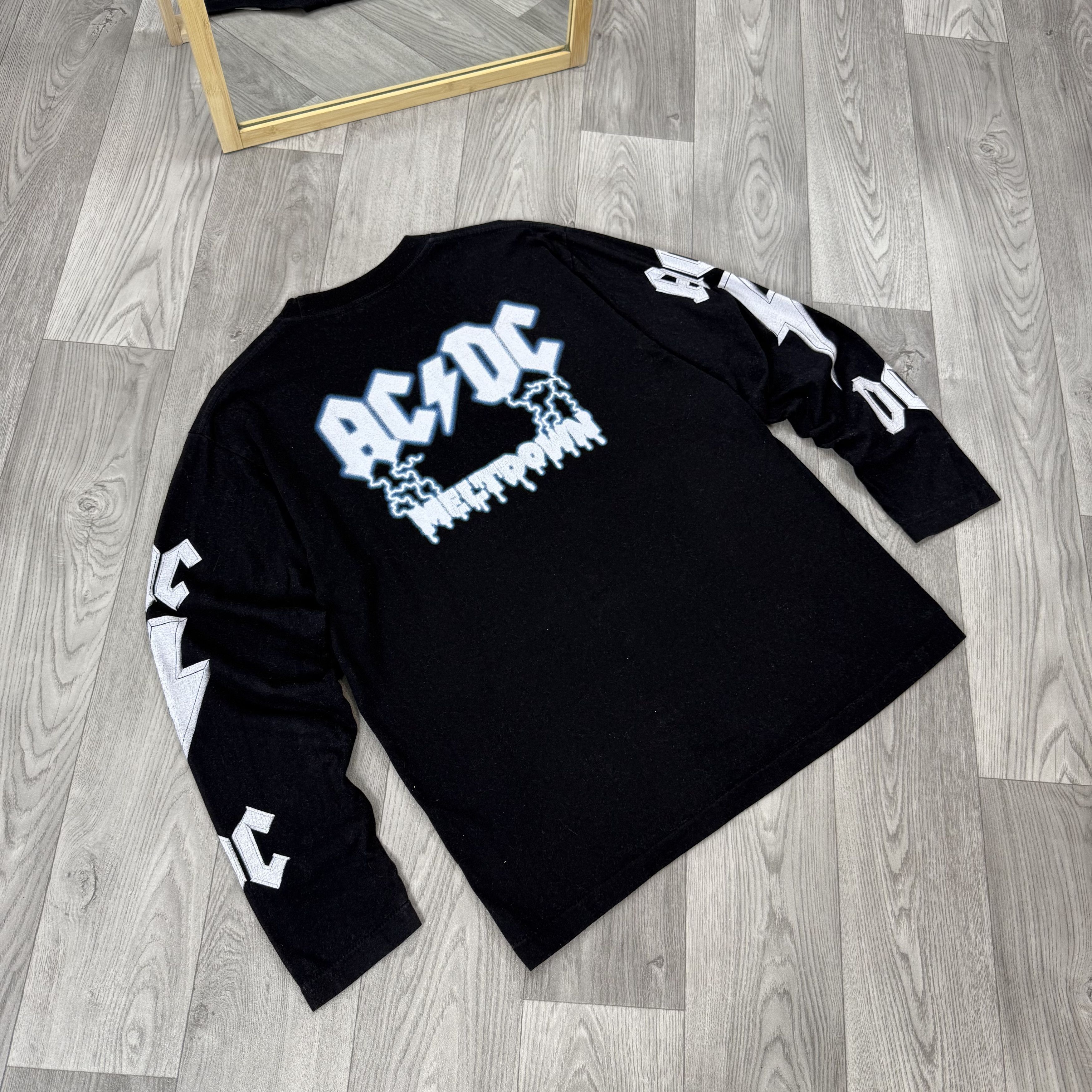 AC/DC Vintage AC/DC Meltdown Black Graphic Long Sleeve Tee Shirt Size US L / EU 52-54 / 3 - 4 Thumbnail